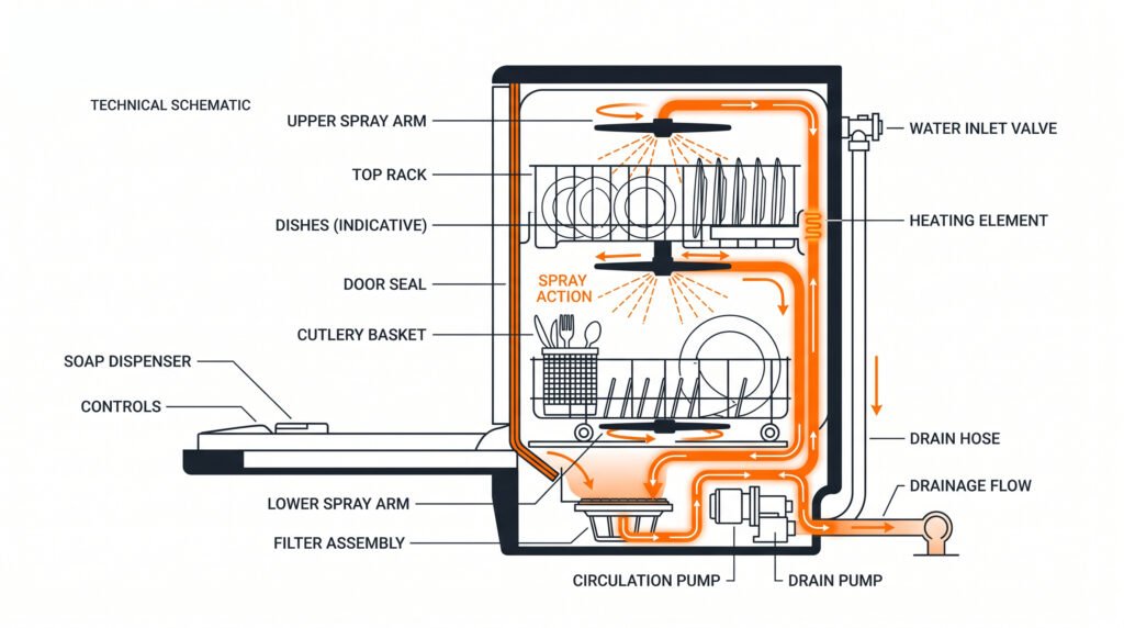 How a Dishwasher Works
