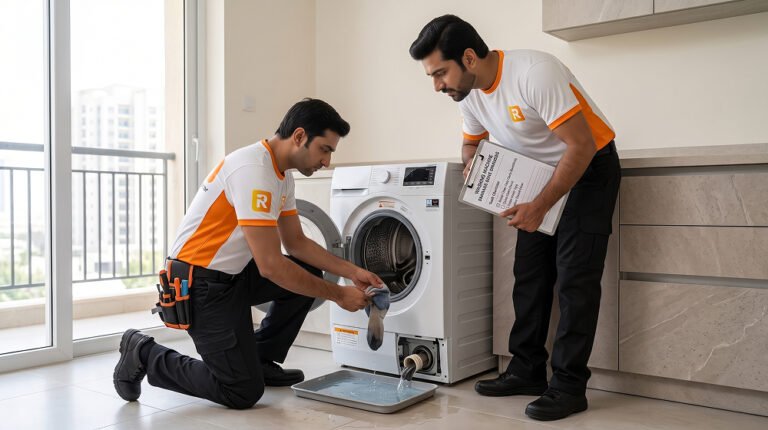 washing machine not draining water