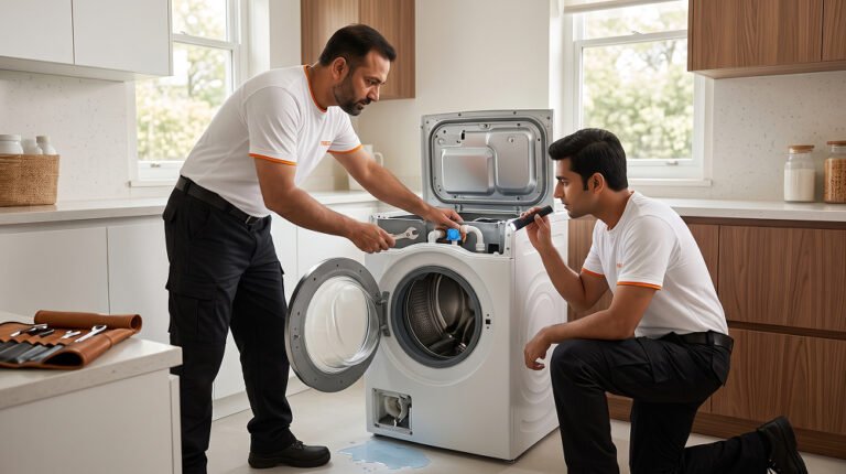 Washing machine leaking water