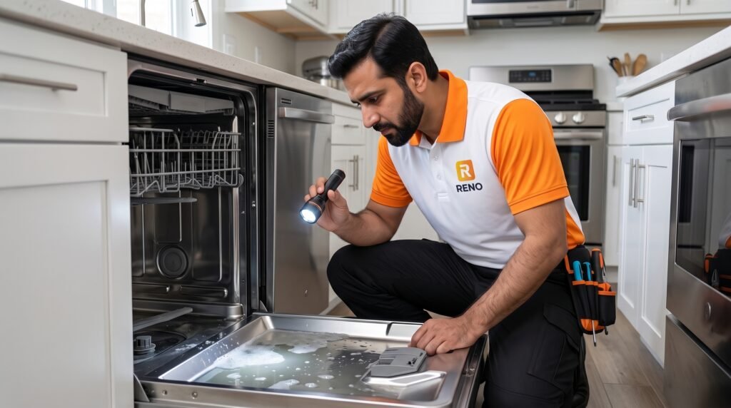 White Film and Limescale Residue on Dishes